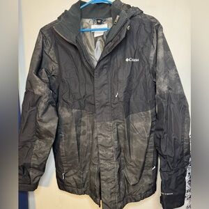 Columbia Black and Camo Jacket
